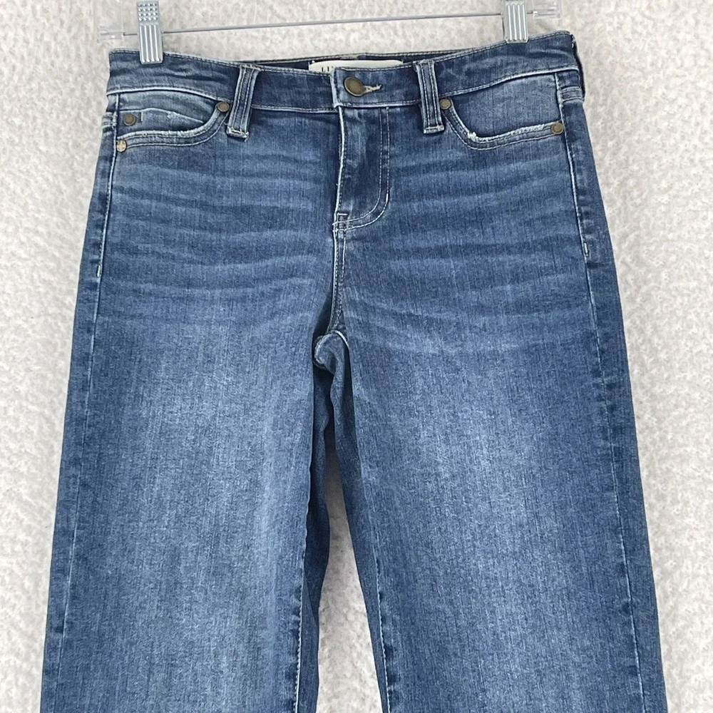 Liverpool Los Angeles Blue Denim Straight Leg Jeans Womens Mid-Rise‎ Size 25